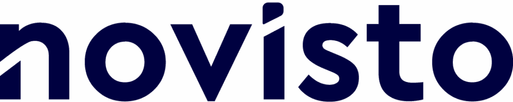 black over white logo Novisto